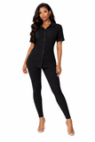 Pa'Lei Short Sleeve Ribbed Legging Set