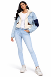 Denim Patchwork Jacket