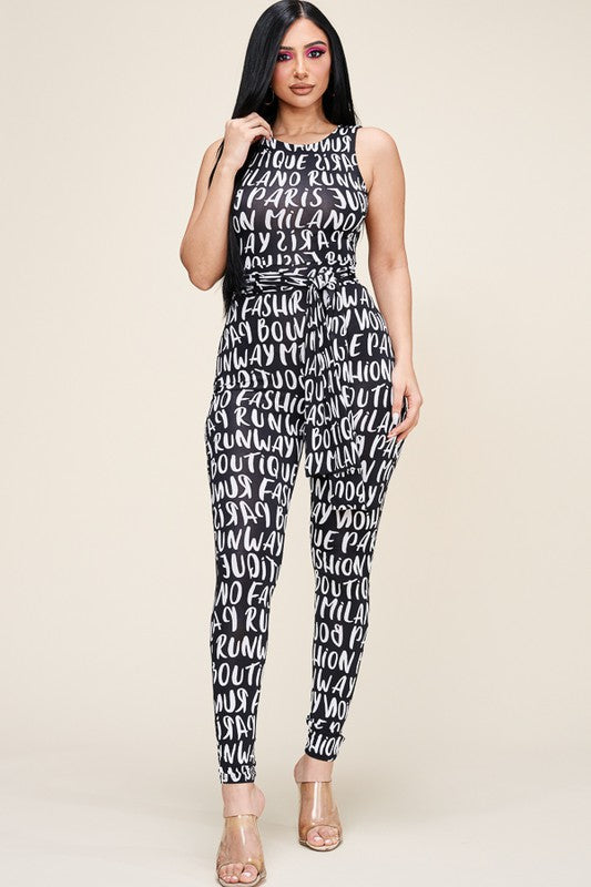 Fashion Ella Print Jumpsuit
