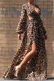 Lidea Leopard Maxi Dress