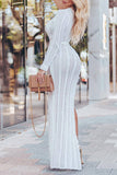 Kylie High Side Split Long Dress