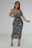 Sasha Camo Print Dress