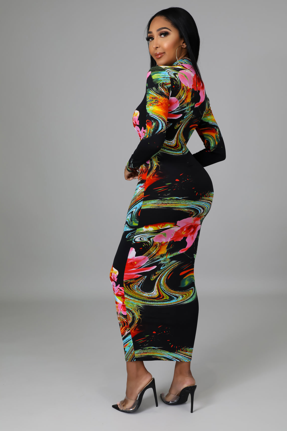 Rhea Multi Print Dress