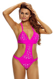 Rhinestone Rosy Bikini (1PC)
